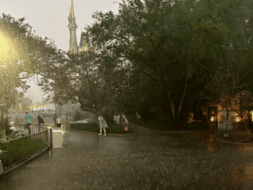 disney world rides close when it rains